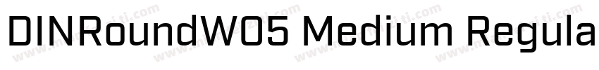 DINRoundW05 Medium Regular字体转换